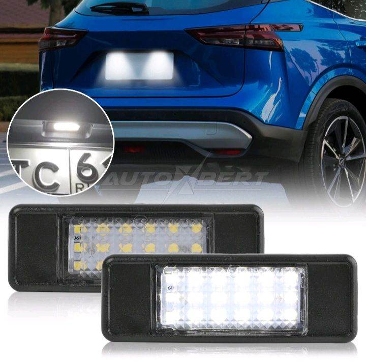 BRAND NEW NISSAN & MERCEDES Plug & Play LED Number Plate Lights in box