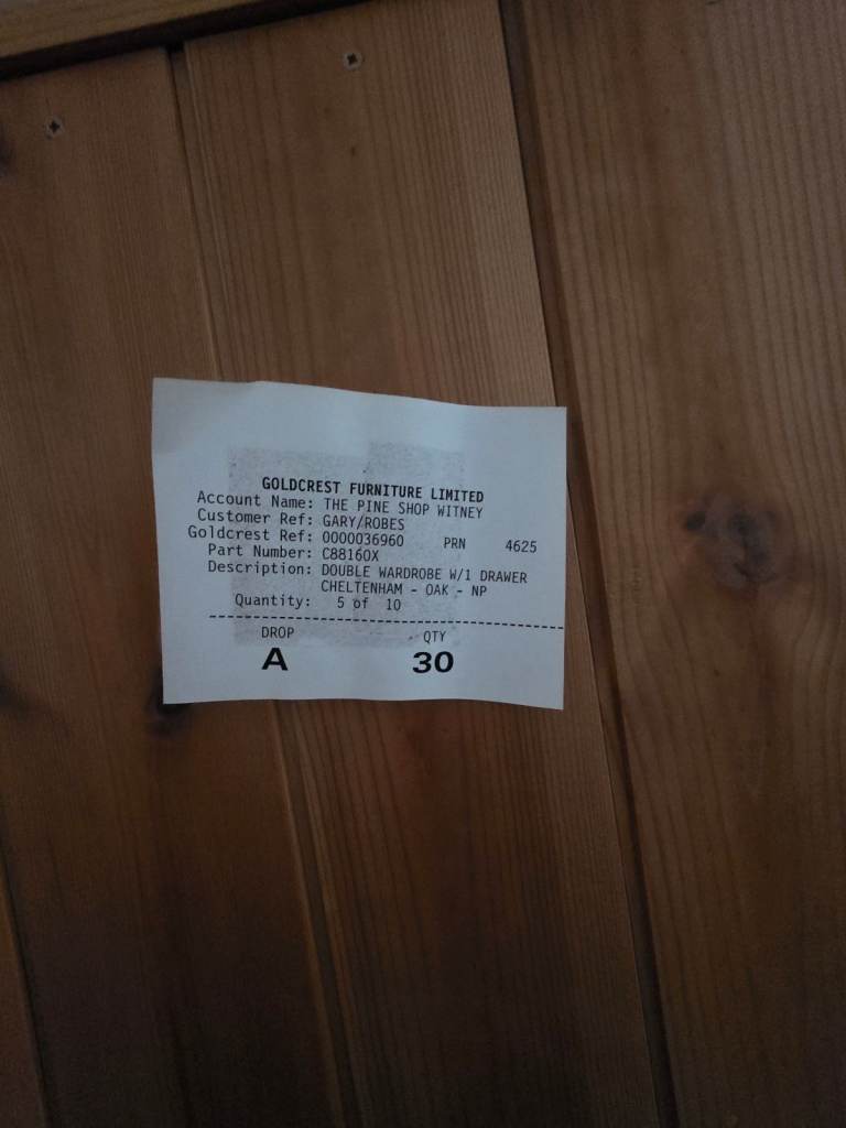 Solid Pine Triple wardrobe 