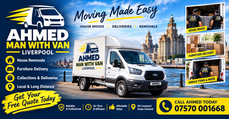 MAN WITH A VAN LIVERPOOL 24/7 Low cost van hire services