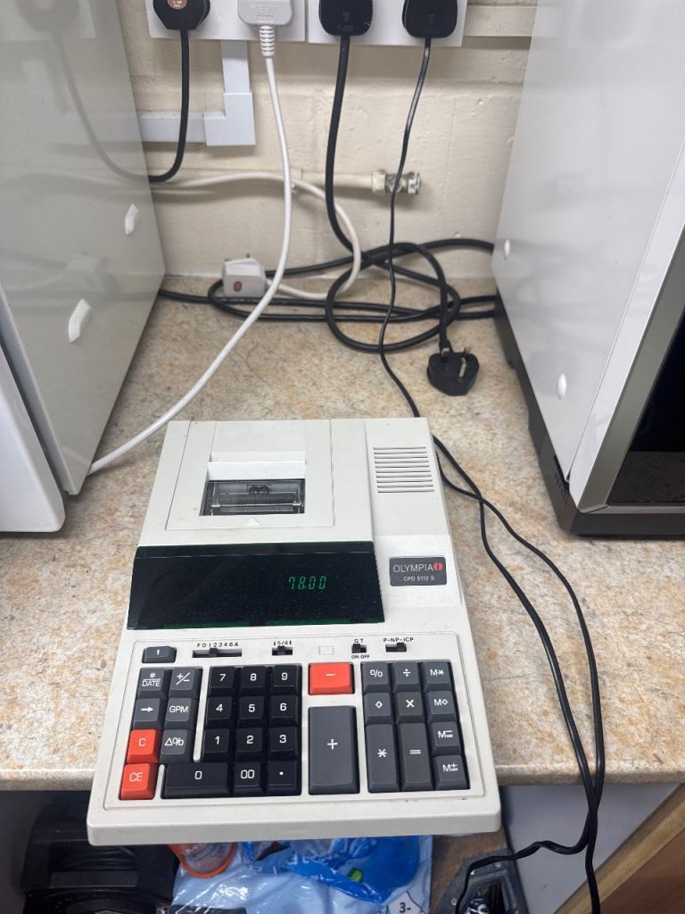 Olympia OMRONIA 1200 Printing Calculator – New Condition, Fully Functional