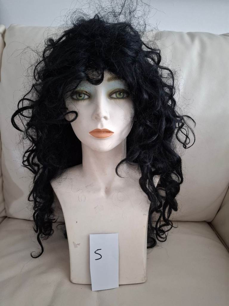 BRAND NEW                  ADULT Black Curly Wig 