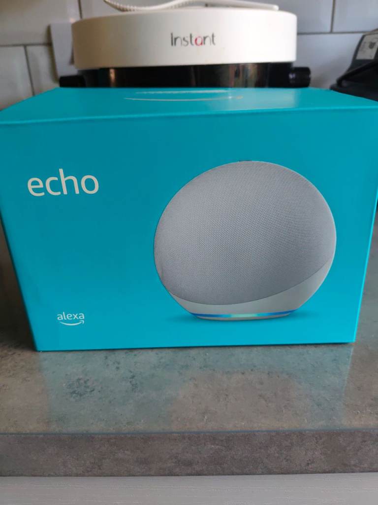 Amazon Echo 4th Gen Smart Speaker – Glacier White, Brand New