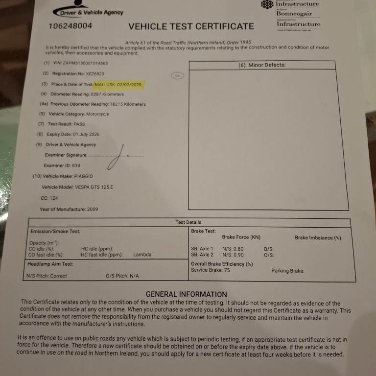 Piaggio, VESPA, 2009, 124 (cc)