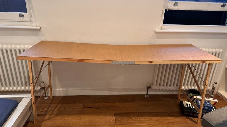 Wooden Folding Trestle Table 