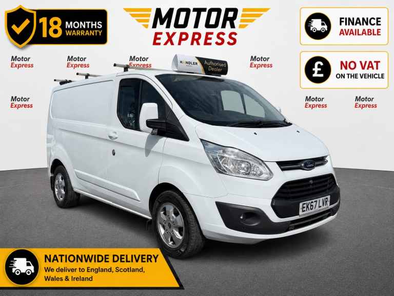 2017 Ford Transit Custom 2.0 TDCi 130ps Low Roof Limited Van PANEL VAN Diesel Manual