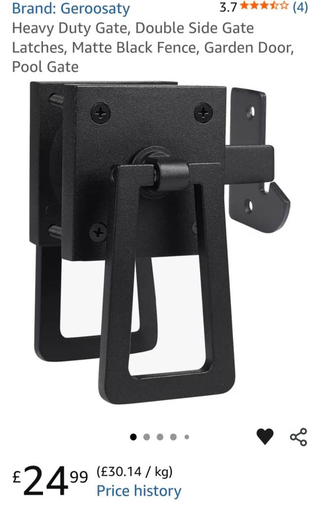 Geroosaty Heavy Duty Gate Latch - Matte Black
