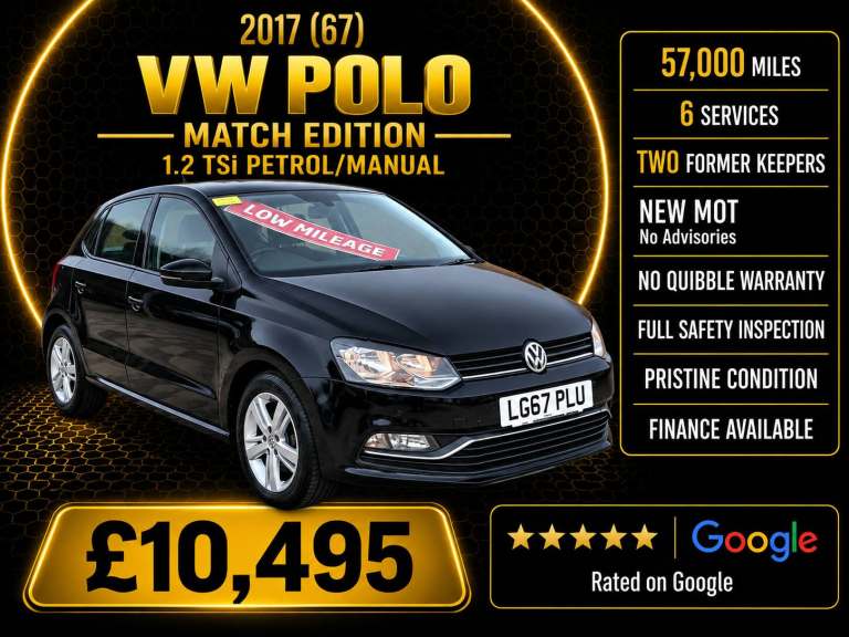 2017 Volkswagen Polo 1.2 TSI Match Edition 5dr HATCHBACK Petrol Manual