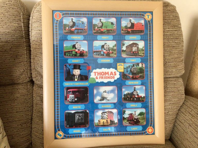Thomas & Friends Framed Picture – Good Condition
