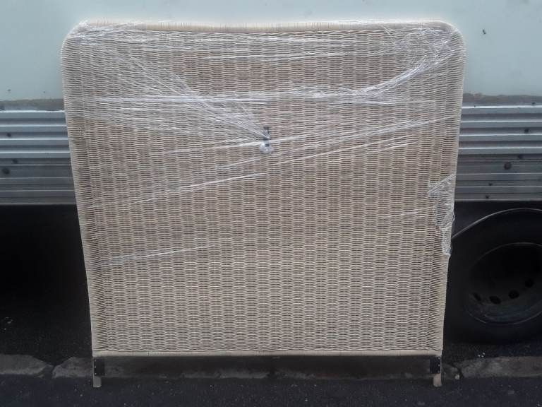 4ft6 DOUBLE HEADBOARD, NEW. DUNELM,  WICKER 
