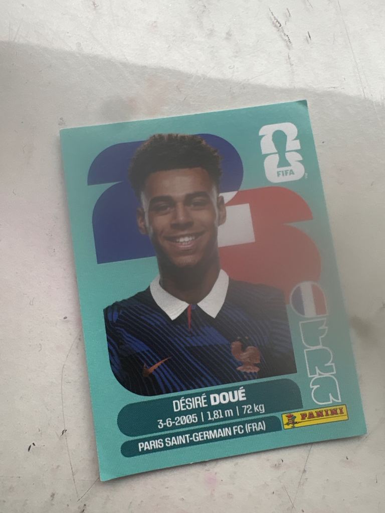 D Doue PANINI STICKER PRICE NEGOTIABLE