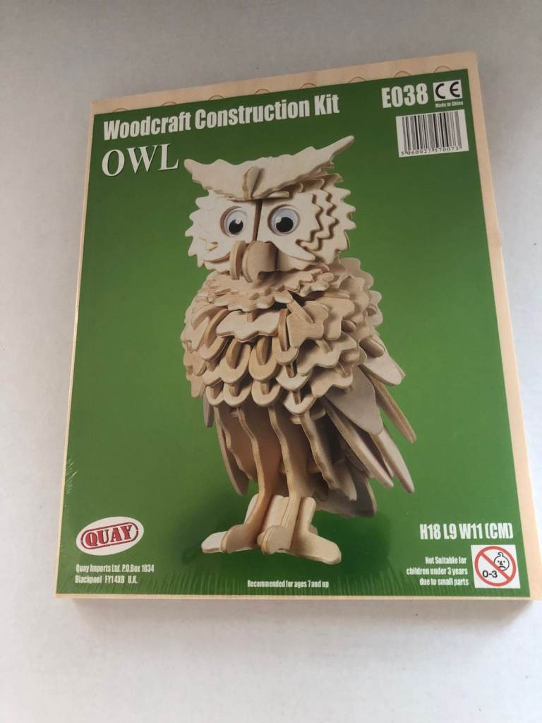 NEW OWL Woodcraft Construction Kit