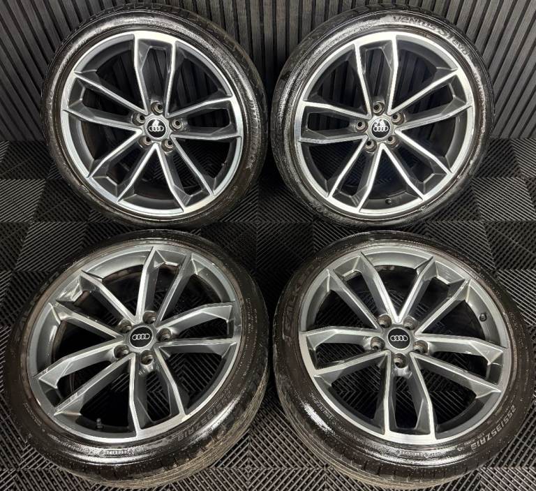 19'' GENUINE AUDI A5 S LINE S5 5 DOUBLE SPOKE B8 B9 A4 ALLOY WHEELS ALLOYS TYRES