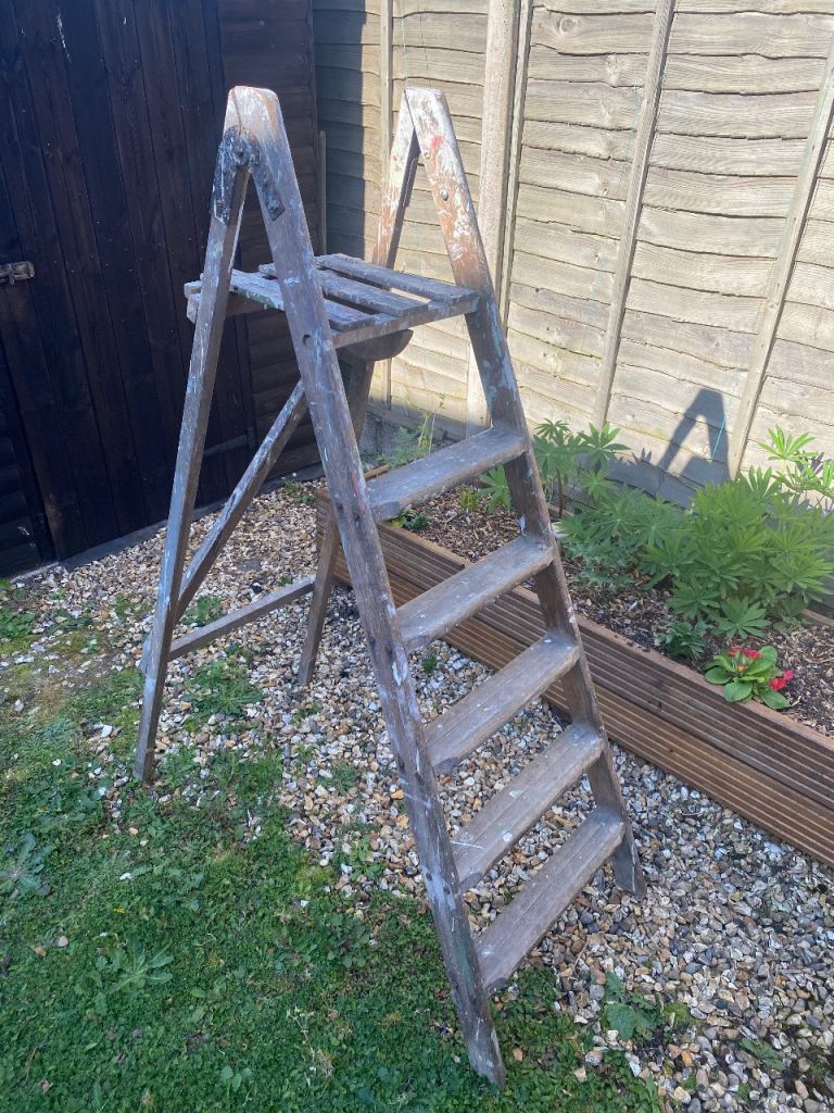 Wooden ladder