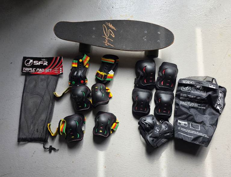 Skateboard protectors and skateboard