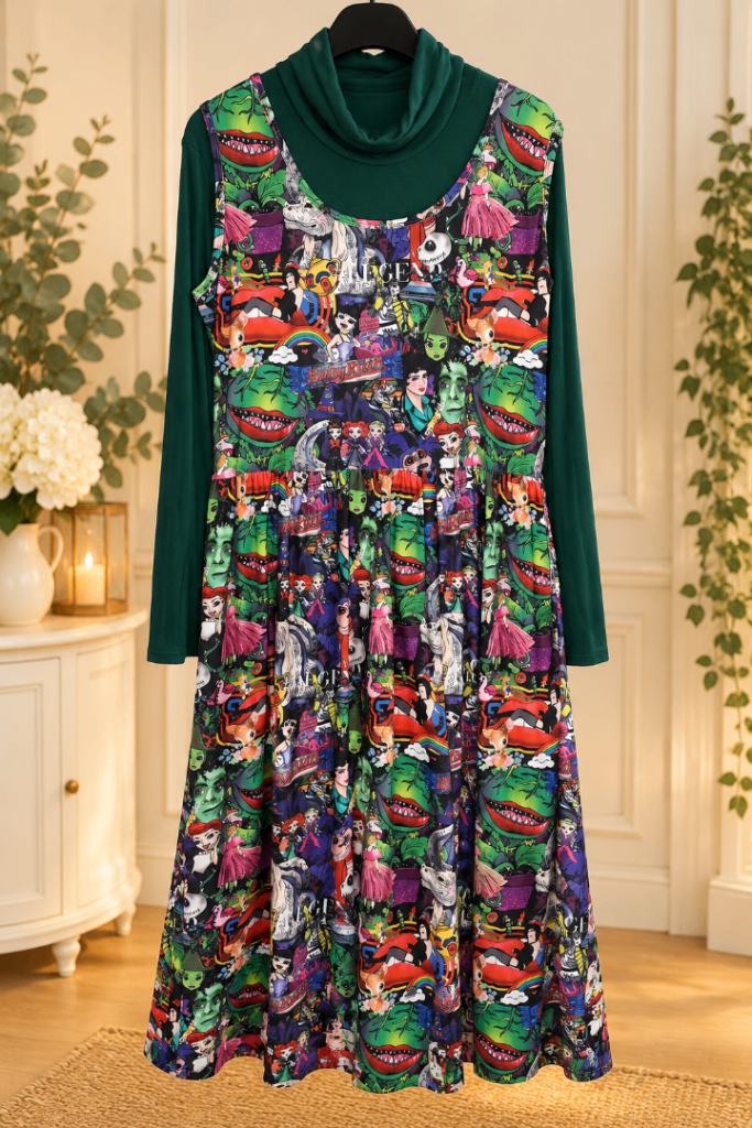 Carolina Dress Room CDR Size 3 Horror Fantasy Character Dress – Green Polo Neck Included