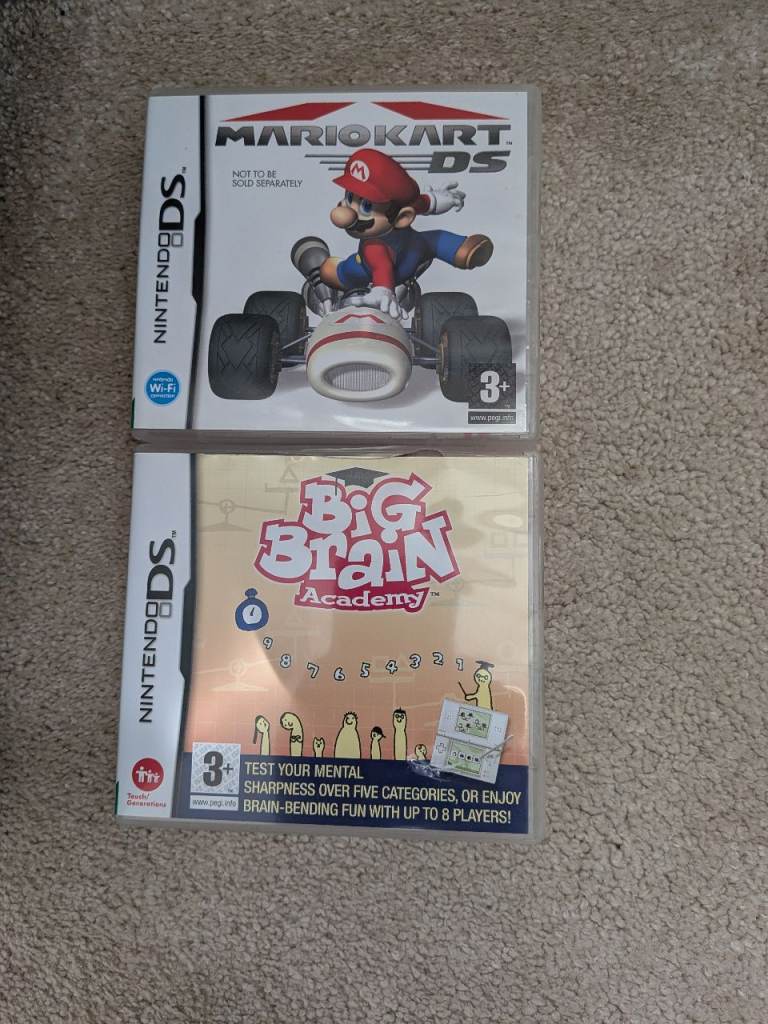 DS Games - Mario Kart DS & Big Brain Academy 