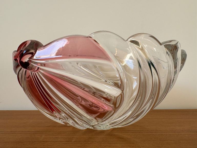 Large, Vintage, Crystal Glass bowl.  By Walther-Glas. Made in Germany 🇩🇪