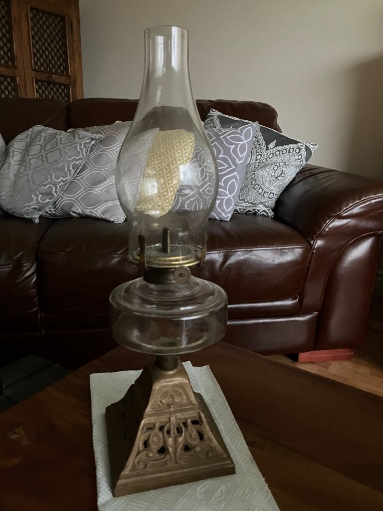 Antique paraffin lamp