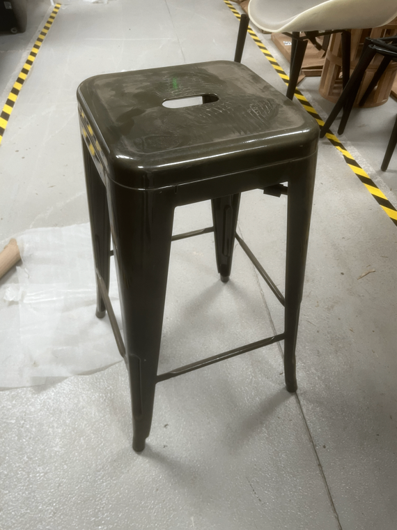 NEW EX DISPLAY, BESPOKE MADE, BLACK STOOL, X7 IN STOCK