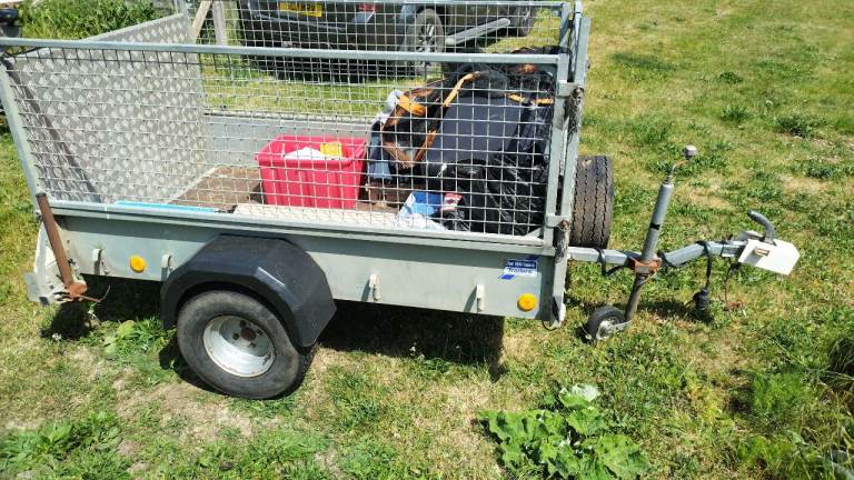 ifor williams p6e trailer 6x4 mesh sides loading ramp tailgate very good tyres. upgraded LED lights