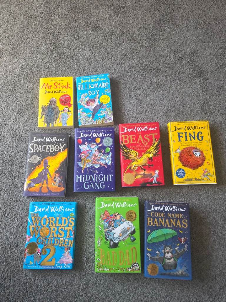 David Walliams Book Bundle – 9 Books, Good Condition