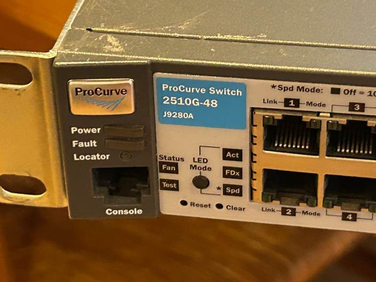 HP ProCurve 2510G-48 - 48 Port Gigabit Switch with Fan Cooling