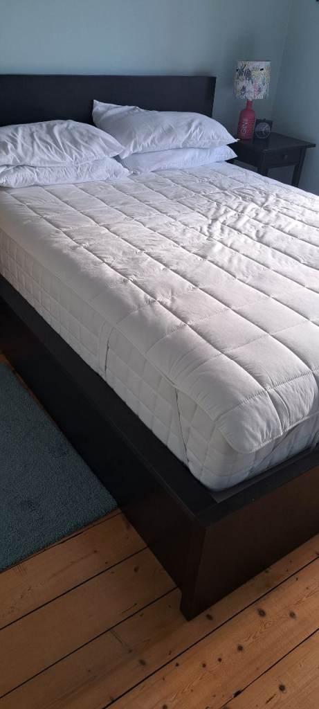 image for Ikea Malm Kingsize Ottoman Bedframe and Mattress