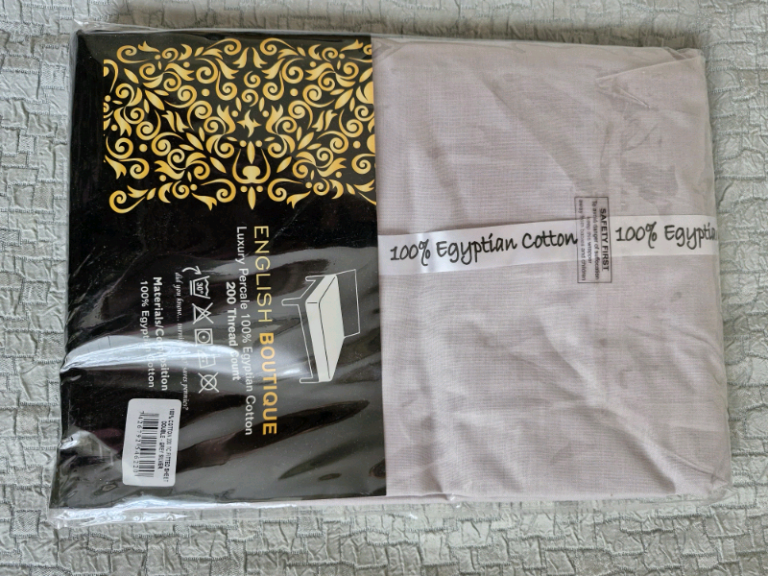 Double Grey fitted sheet