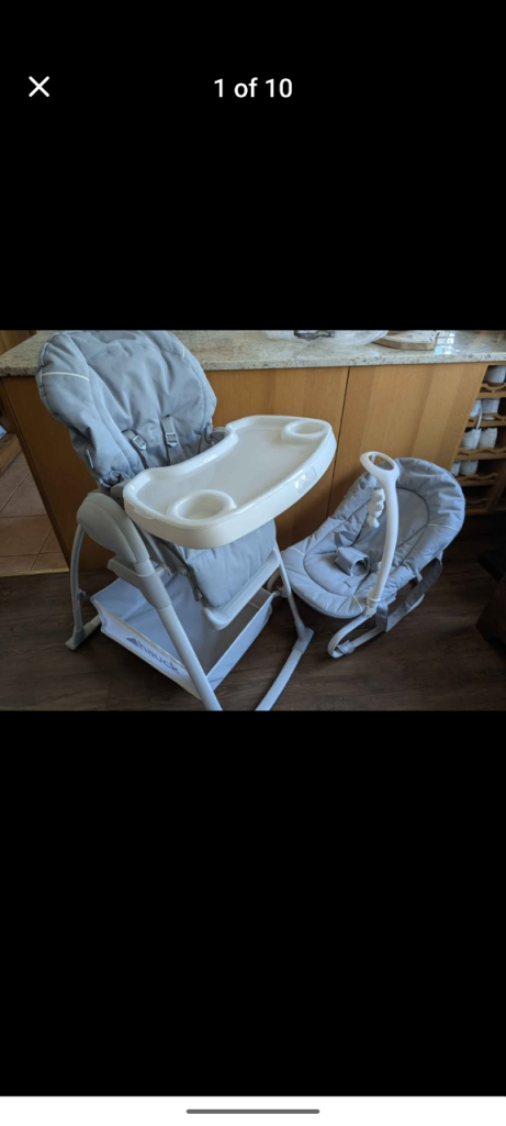 Hauck 3-in-1 sit n' relax highchair.