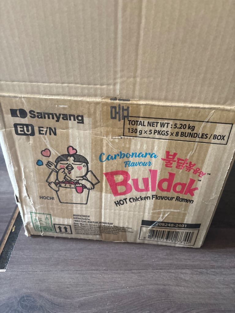 Samyang Buldak Carbonara Hot Chicken Ramen Box – Brand New