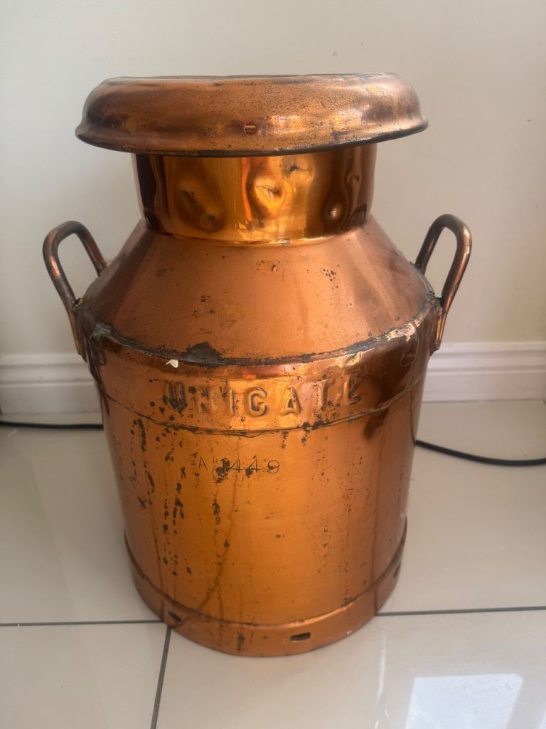 Vintage Copper Milk Churn