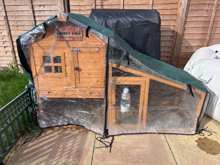 Bunny Ark Hutch, Run & Waterproof cover