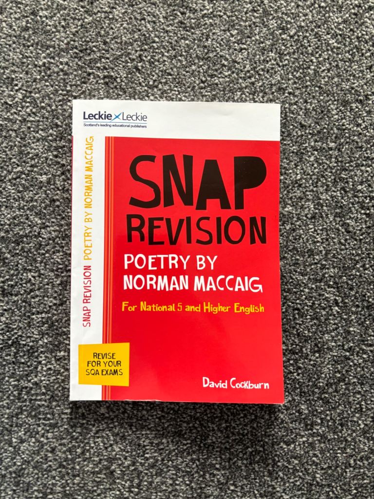 SNAP Revision: Poetry by Norman MacCaig 