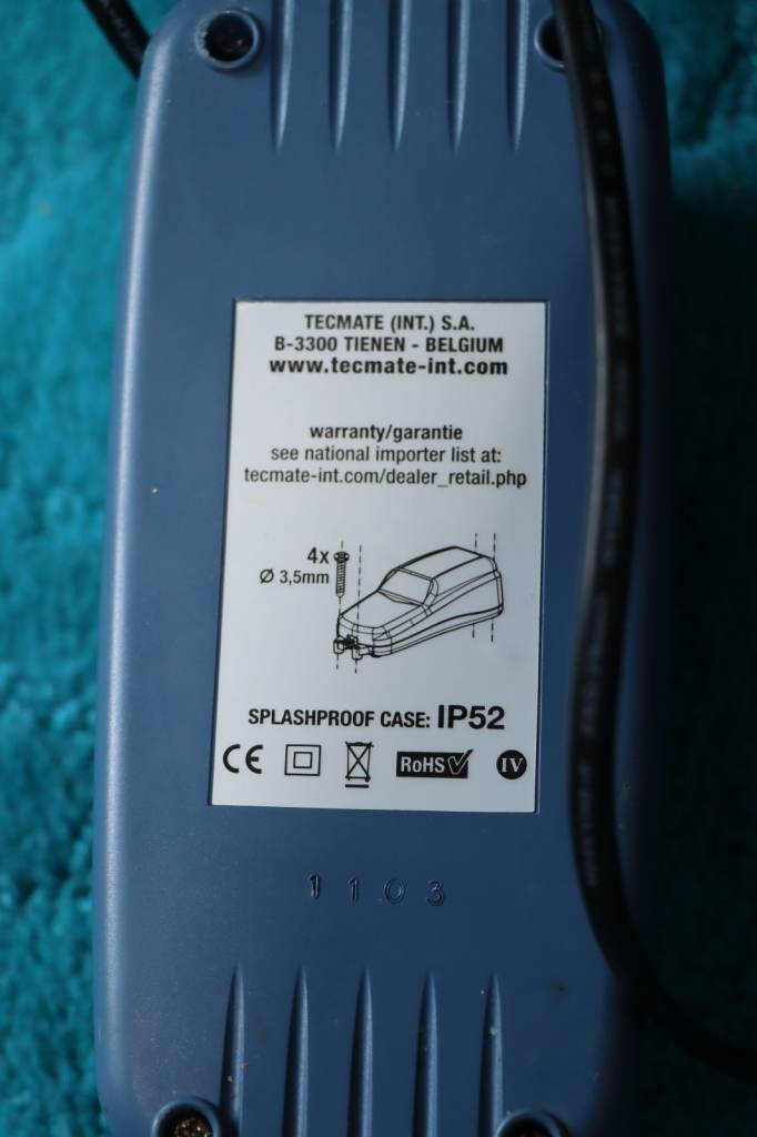 TecMate Optimiser 3+ Battery Charger