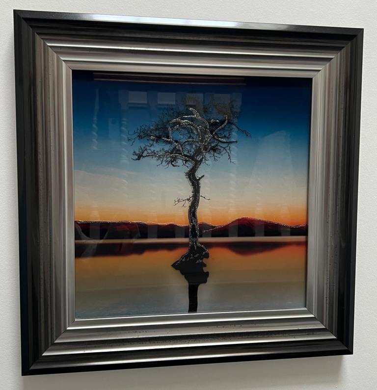 Lovely Framed Tree Picture – Multicoloured, As Good As New