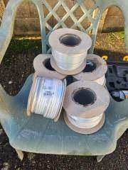 5 rolls of satellite cable