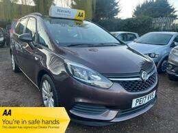2017 Vauxhall Zafira Tourer 1.4i Turbo Design Euro 6 5dr MPV Petrol Manual