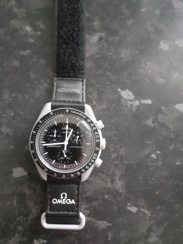 moonswatch style chronograph watch,moon