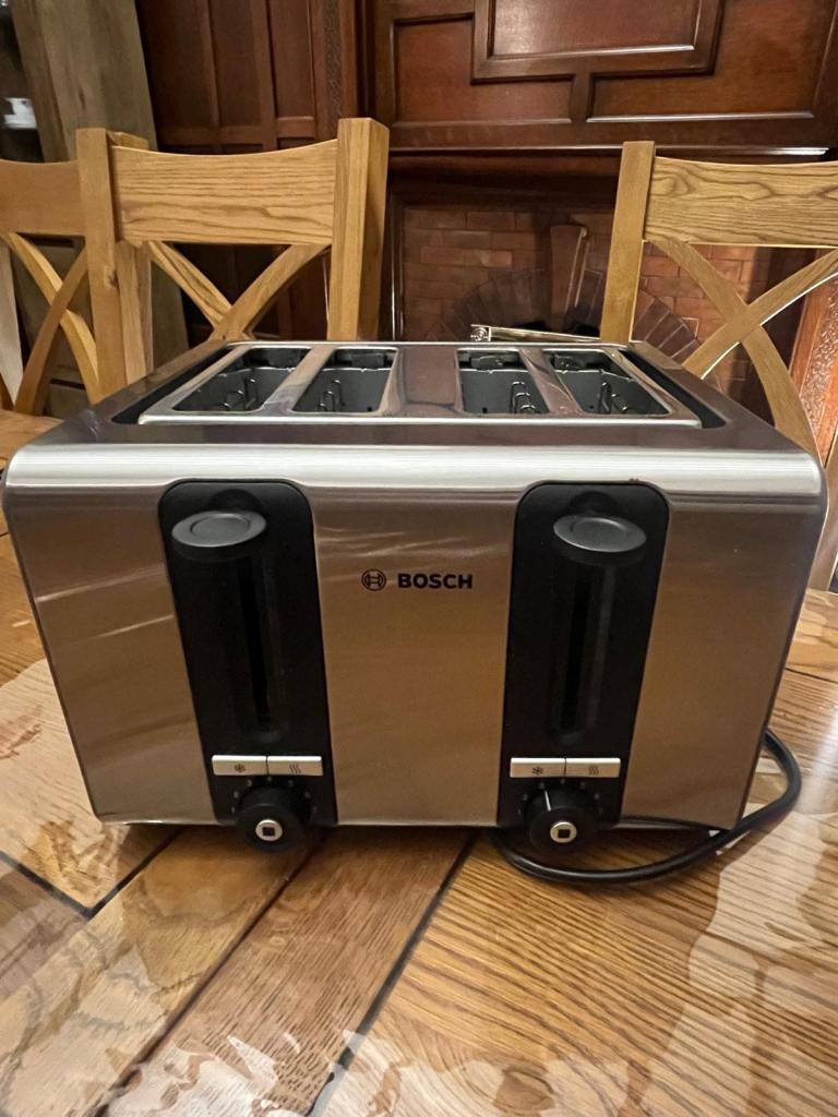 BOSCH Silicone TAT7S45GB 4-Slice Toaster - Graphite