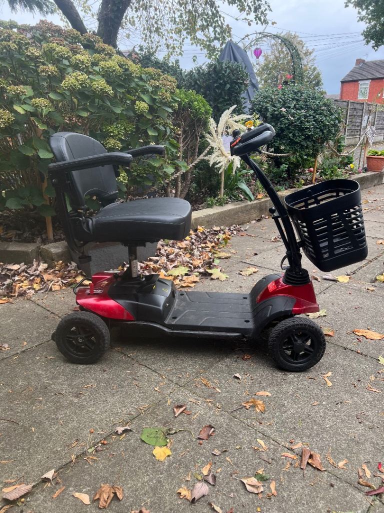 Red Mobility Scooter with Basket – Good Condition