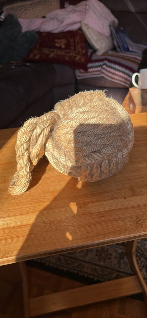 “monkey's fist" rope Door stop