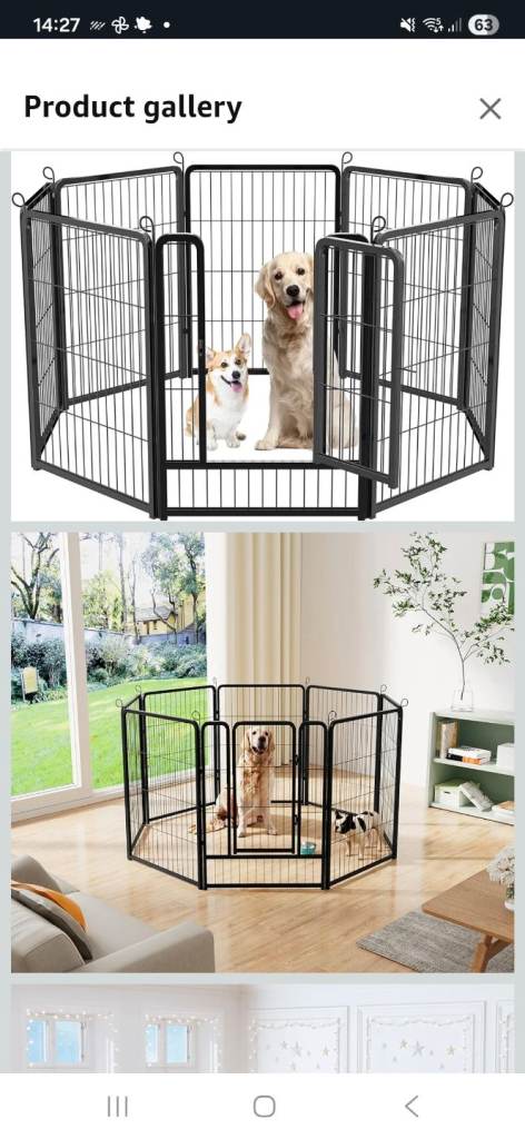 Dog play pen, as new