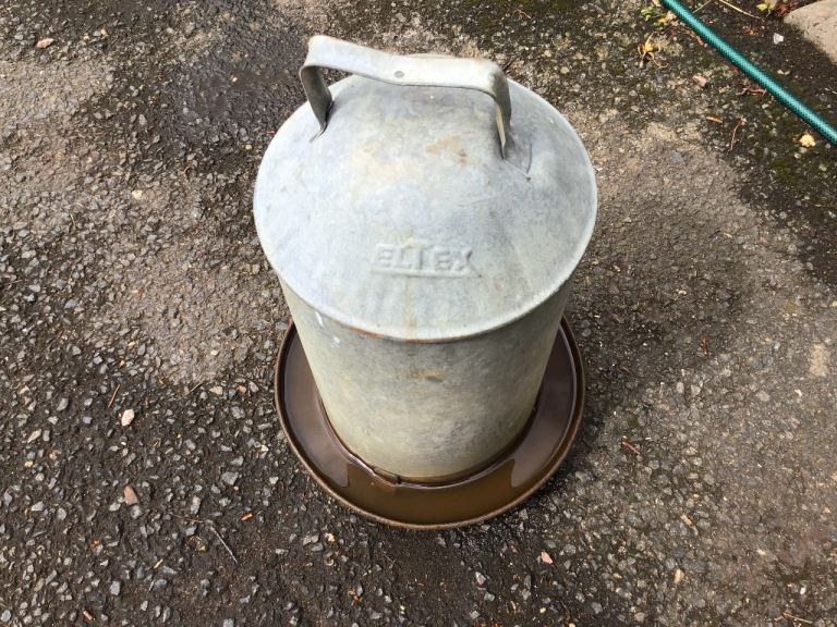 Galvanised Hen Feeder 