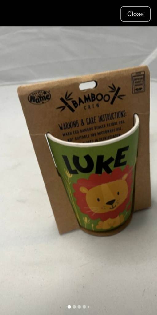 Bamboo Crew Personalised Cup  - Luke