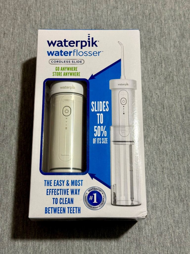 Waterpik Cordless Slide Water Flosser, Electric BB Dental Flosser rechargeable 