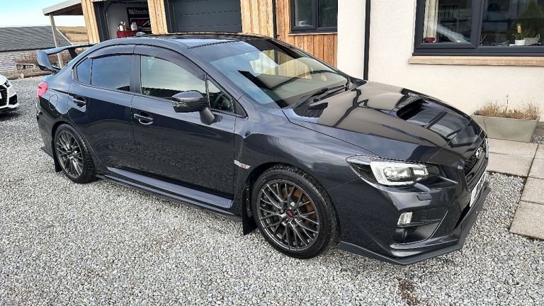 Subaru Sti genuine alloy wheels and good tyres 