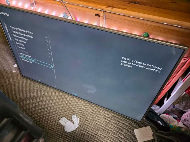 50 inch Philips ambilight tv 4k