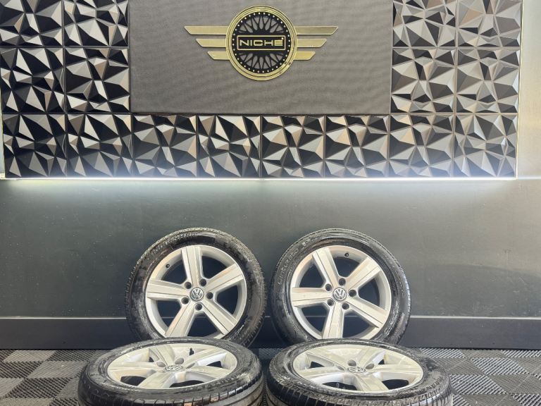 16” inch genuine vw alloys wheels 5x112 golf caddy touran mk6 7.5 8