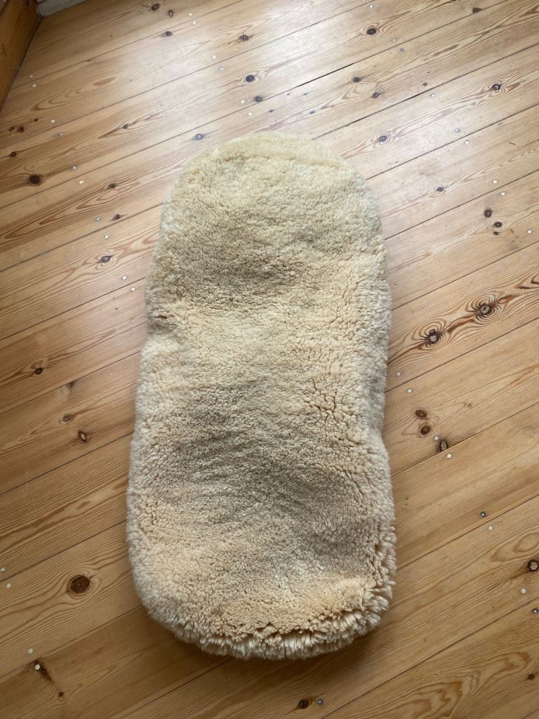 Beautiful sheepskin footmuff