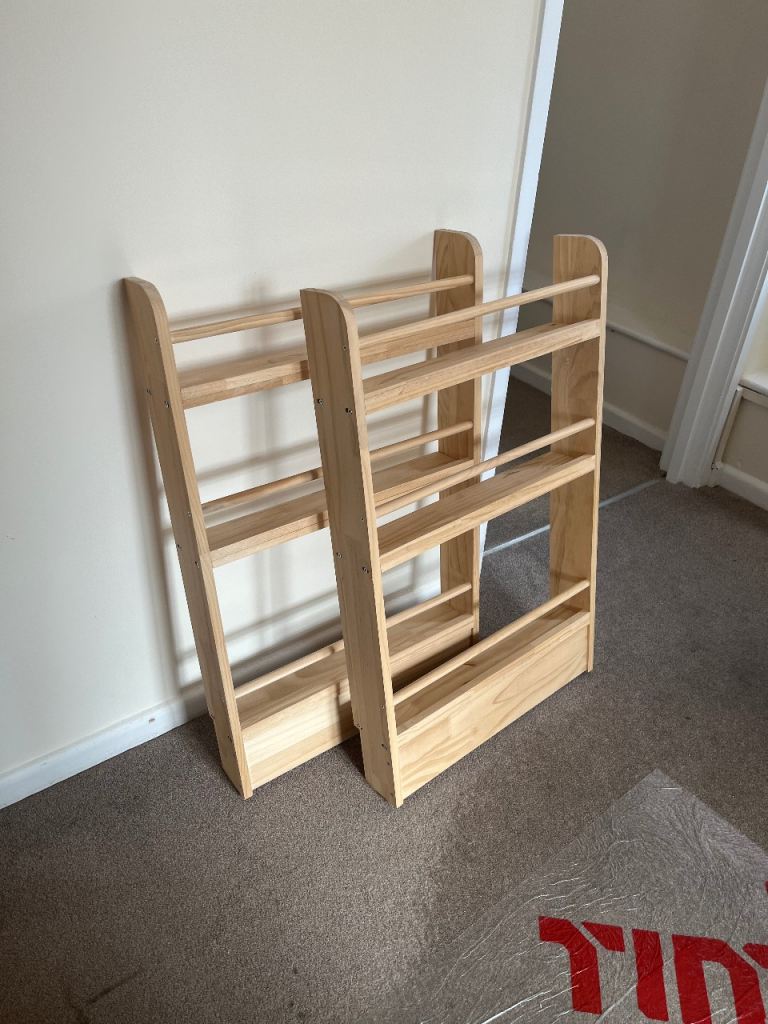 Pair of Wooden Children's Bookcases – Good Condition